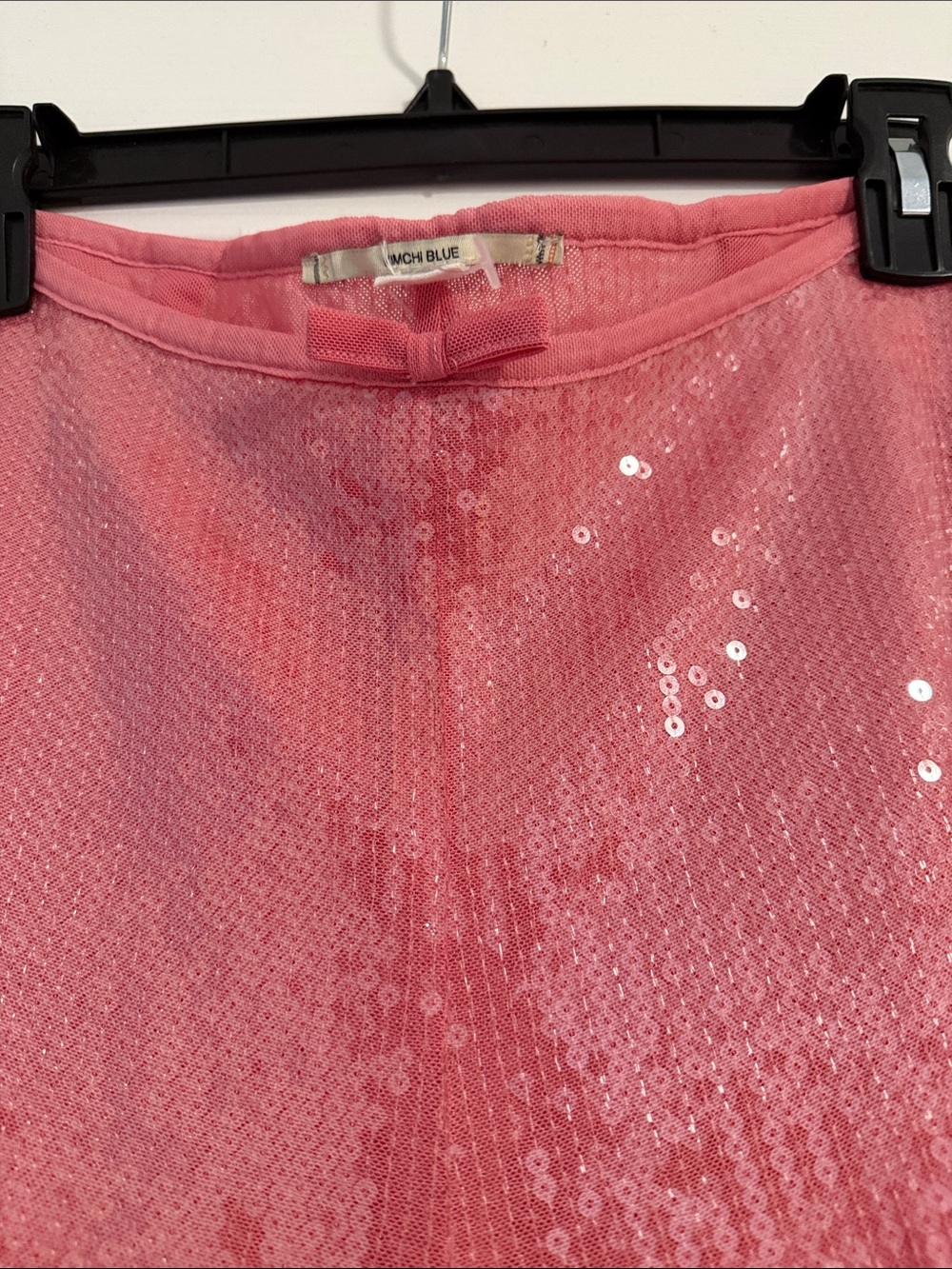 Kimchi Blue Pink Sequin Flare Pants - Picture 4 of 5